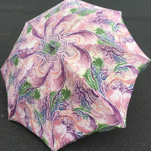 UMBRELLA, Beach - 1980s Purple Swirl